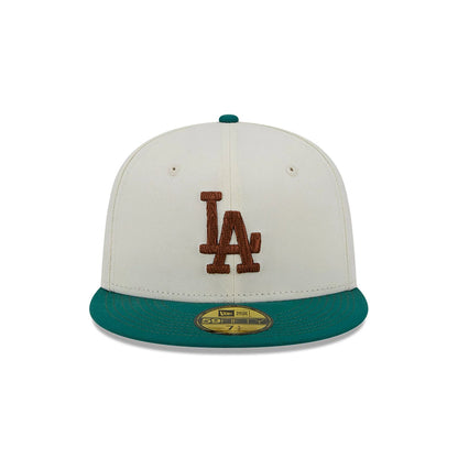 This is a LA Dodgers Camp Off White 59FIFTY Fitted Cap 3