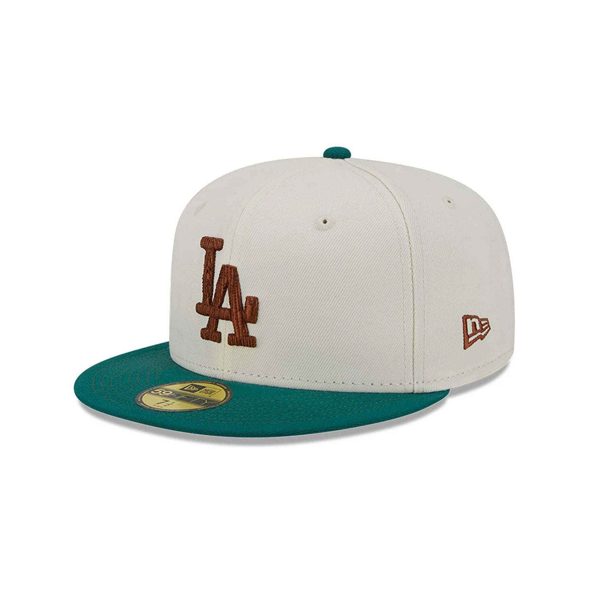 This is a LA Dodgers Camp Off White 59FIFTY Fitted Cap 4