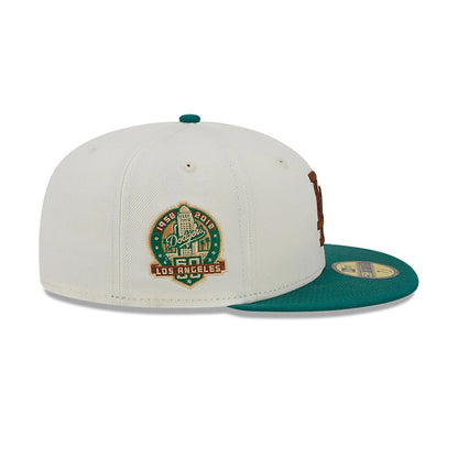 This is a LA Dodgers Camp Off White 59FIFTY Fitted Cap 7