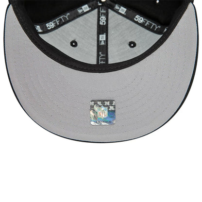 This is a Jacksonville Jaguars NFL Sideline Black 59FIFTY Fitted Cap 2