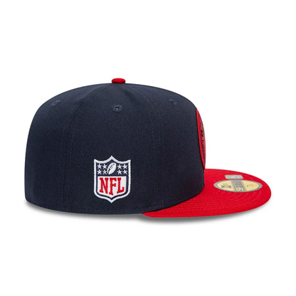 This is a Houston Texans NFL Sideline 2023 Navy 59FIFTY Fitted Cap 4