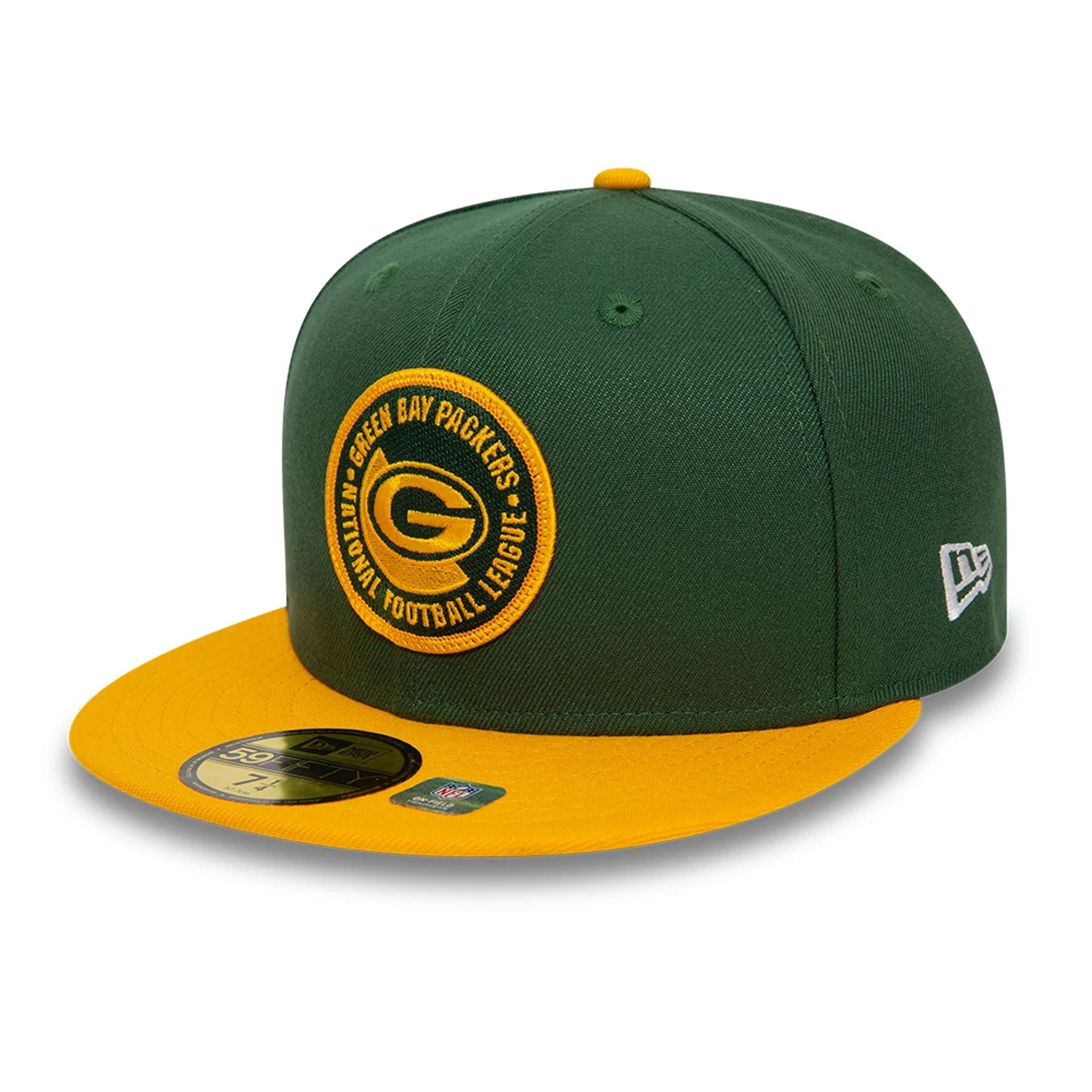 This is a Green Bay Packers NFL Sideline 2023 Dark Green 59FIFTY Fitted Cap 1