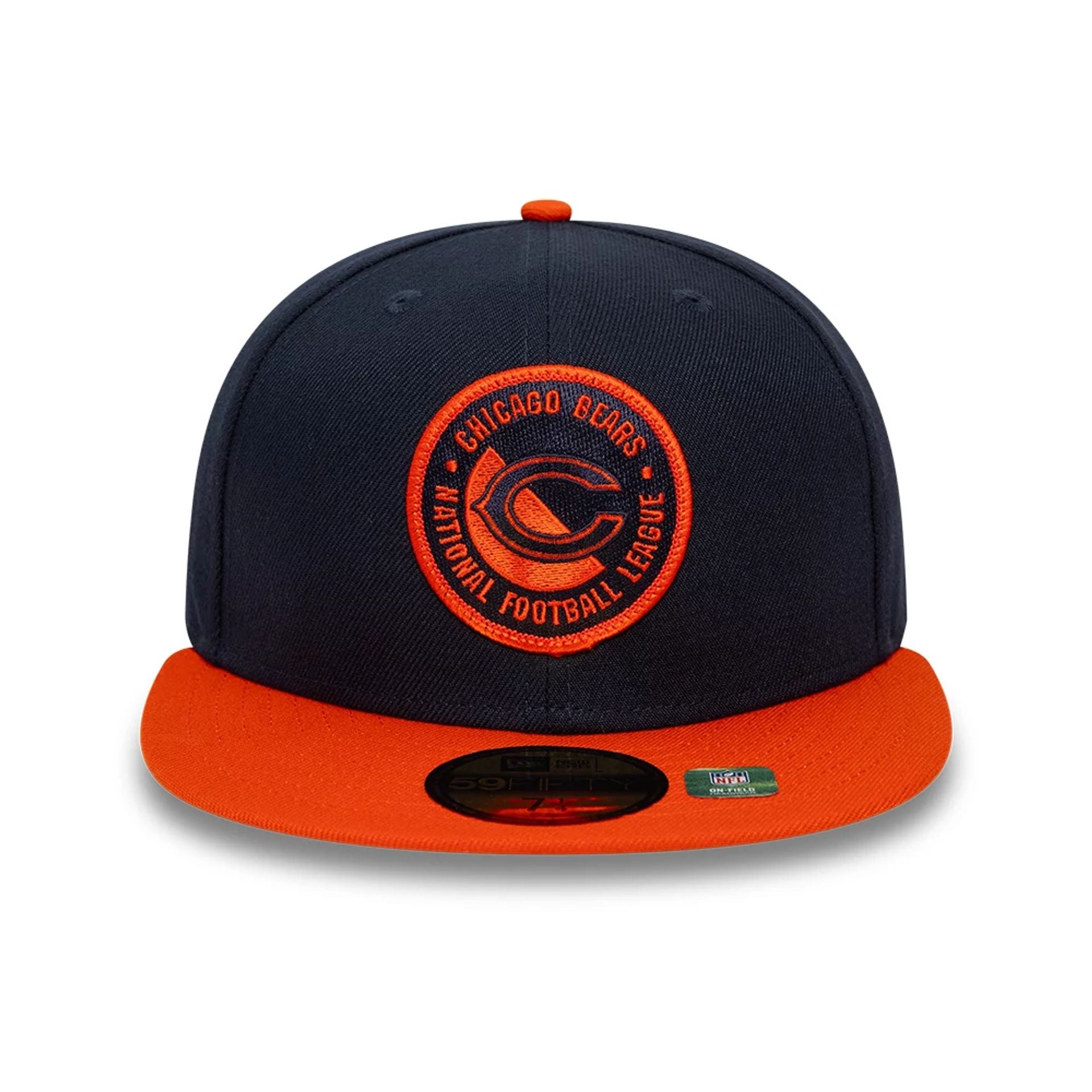 This is a Chicago Bears NFL Sideline 2023 Navy 59FIFTY Fitted Cap 7