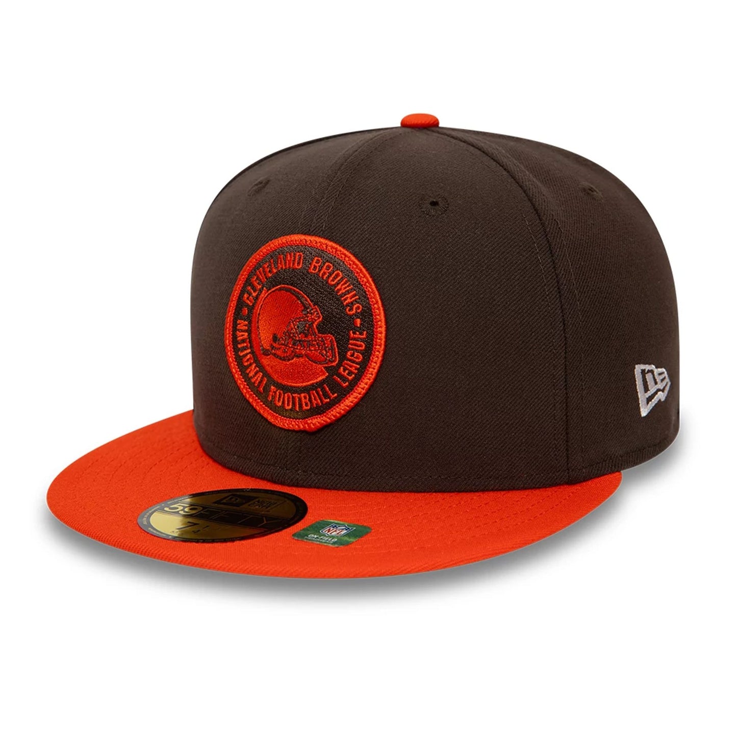 This is a Cleveland Browns NFL Sideline 2023 Dark Brown 59FIFTY Fitted Cap 5