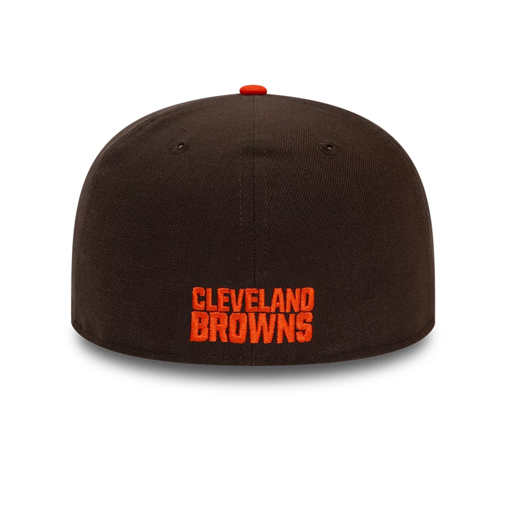 This is a Cleveland Browns NFL Sideline 2023 Dark Brown 59FIFTY Fitted Cap 6