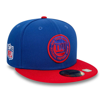 This is a New York Giants NFL Sideline 2023 Blue 59FIFTY Fitted Cap 1