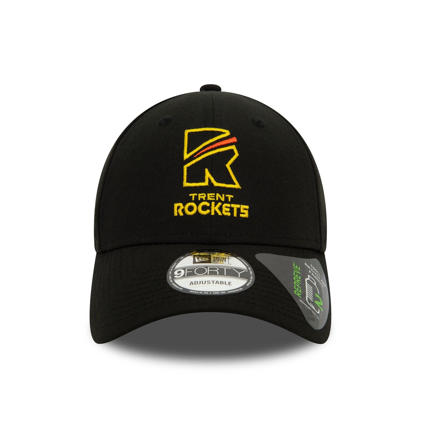 This is a Trent Rockets Repreve The Hundred 2023 Black 9FORTY Adjustable Cap 4