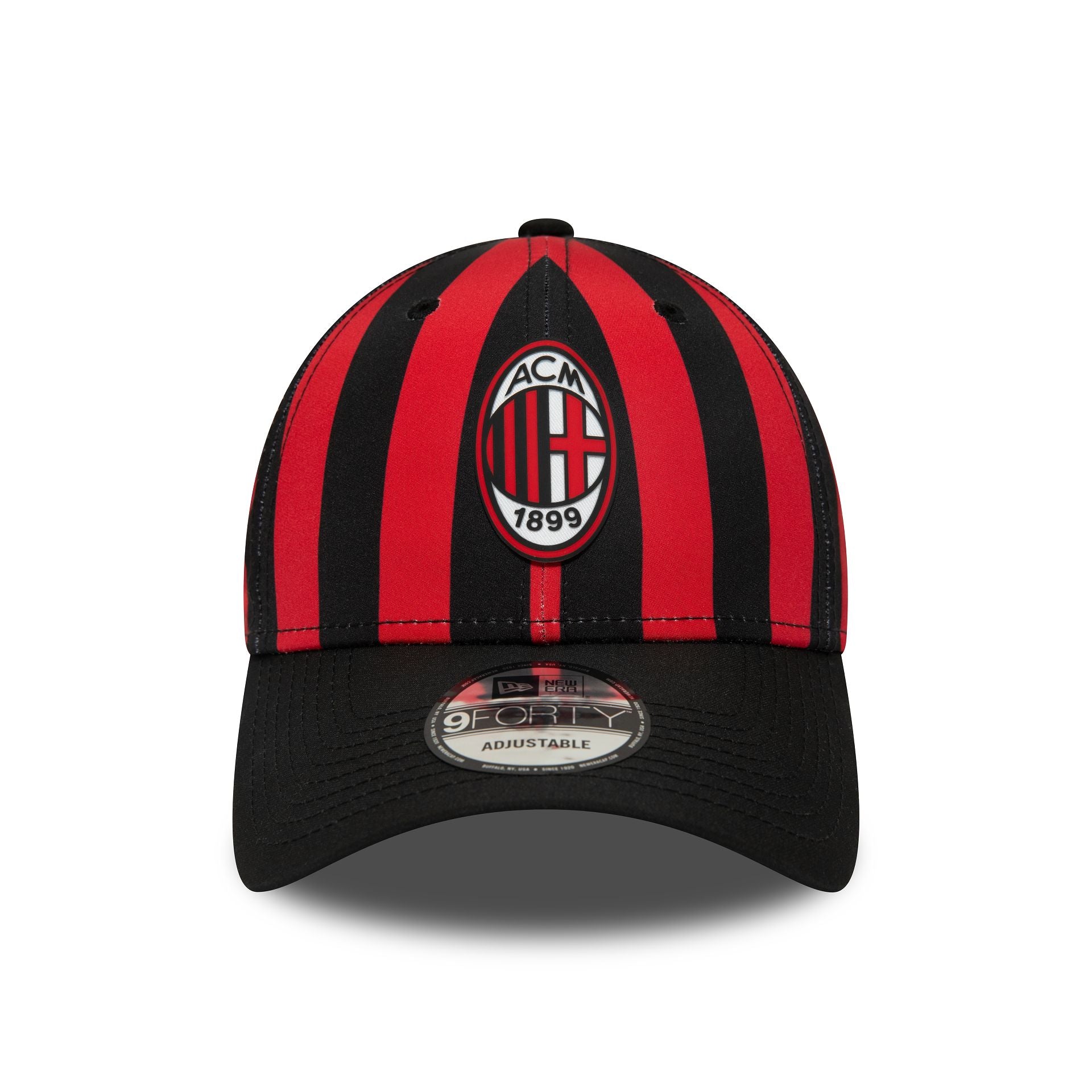 This is a 9FORTY New Era x AC Milan Red and Black Cap With Logo 5