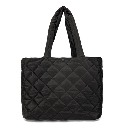 This is a New York Yankees Quilted Black Quilted Tote Bag 4