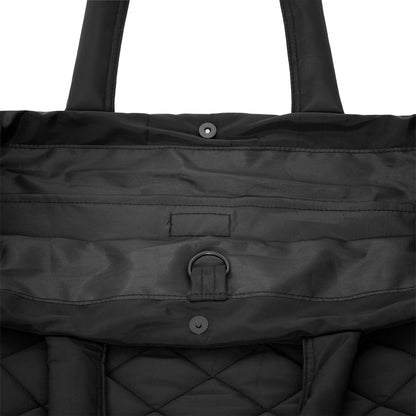 This is a New York Yankees Quilted Black Quilted Tote Bag 5