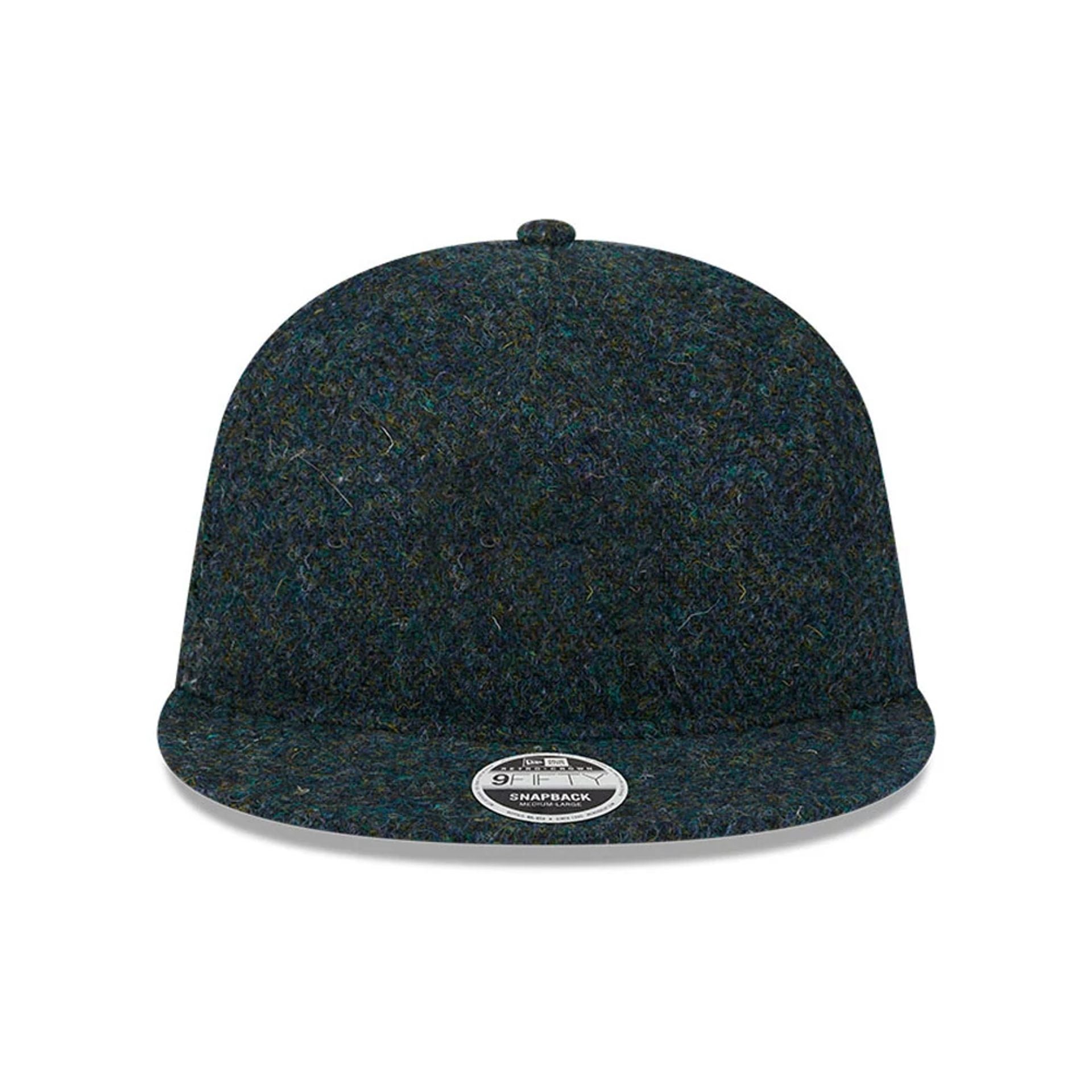 This is a New Era Harris Tweed Navy Retro Crown 9FIFTY Snapback Cap 2