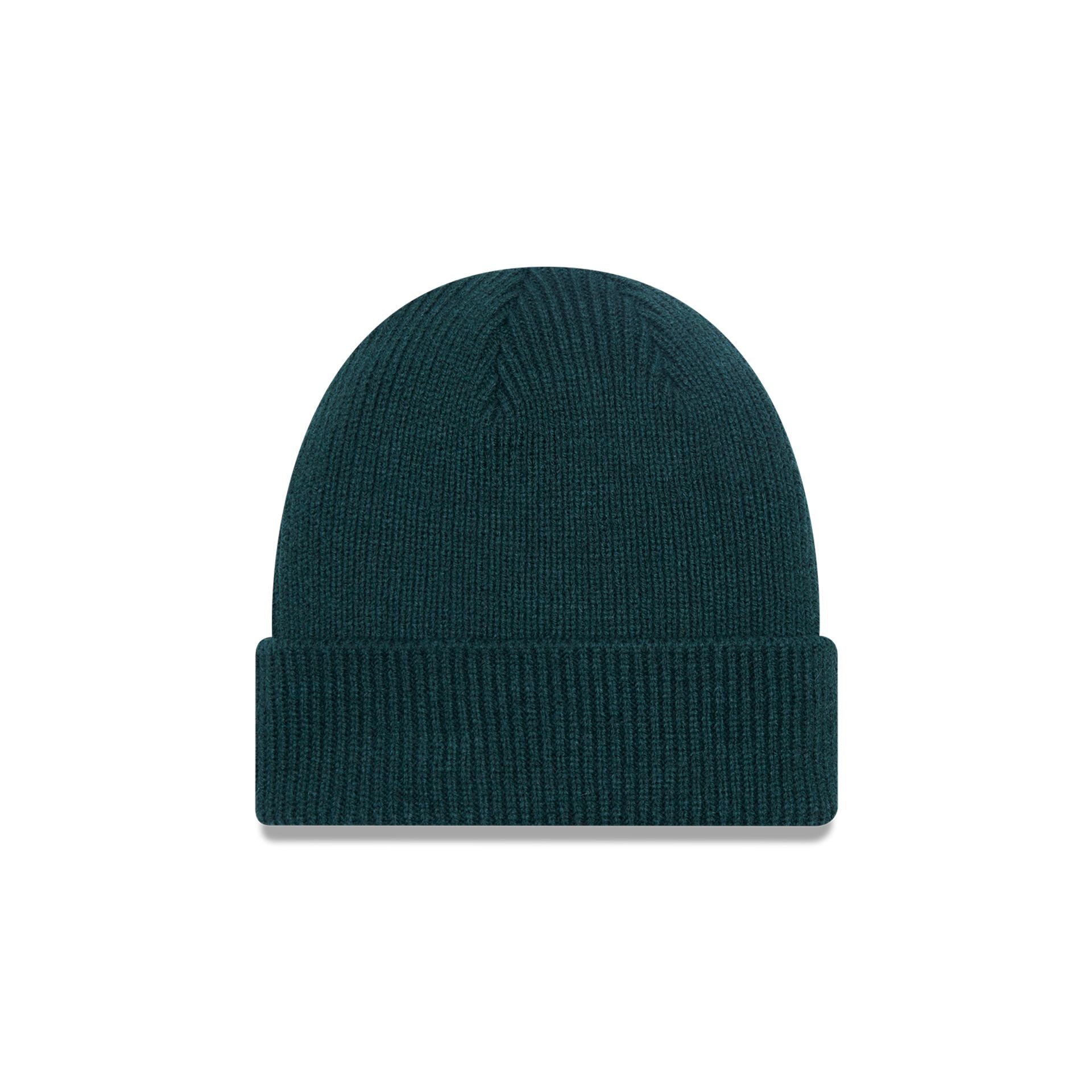 This is a New Era Wool Green Cuff Knit Beanie Hat 2