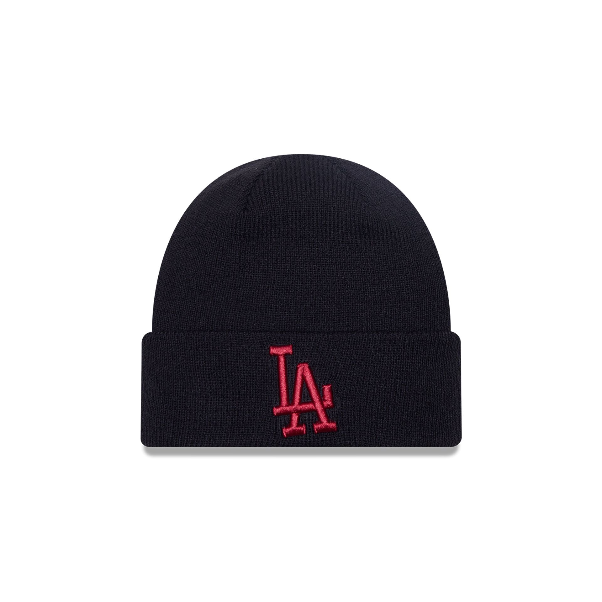 This is a LA Dodgers Toddler League Essential Black Cuff Knit Beanie Hat 1