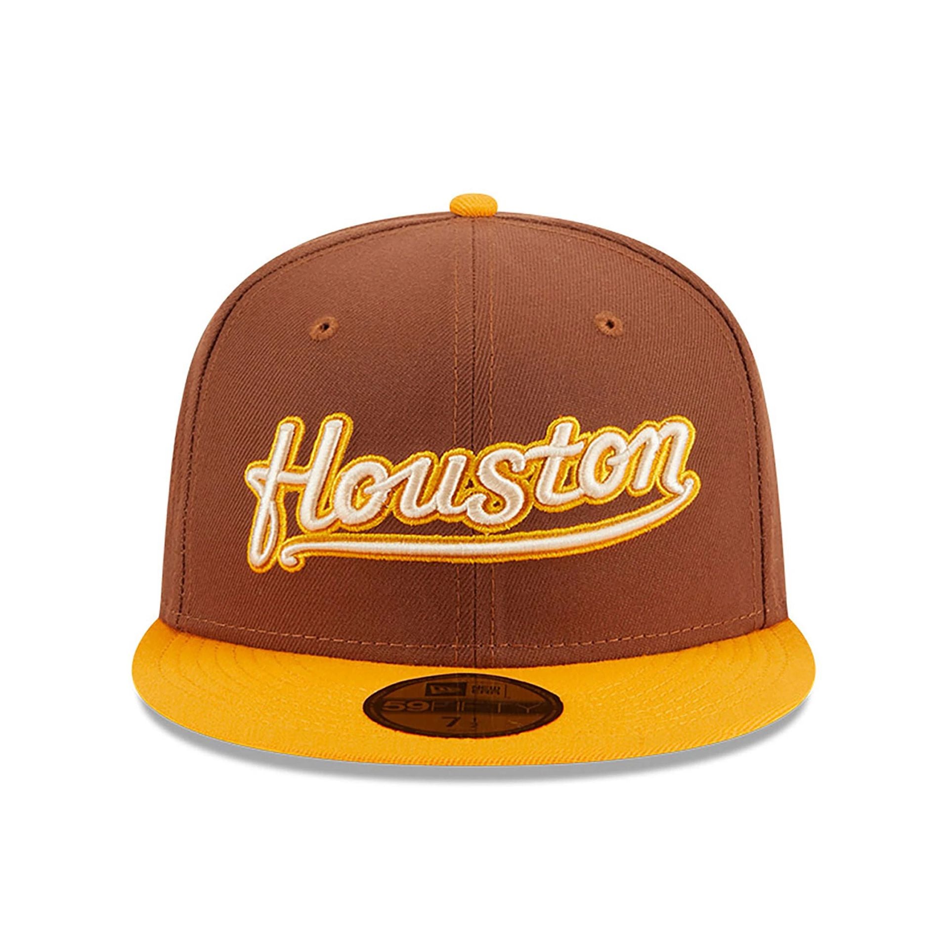 This is a Houston Astros Tiramisu Brown 59FIFTY Fitted Cap 3