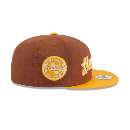 This is a Houston Astros Tiramisu Brown 59FIFTY Fitted Cap 7