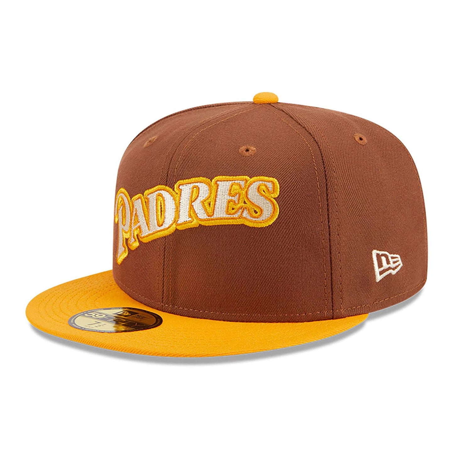 This is a San Diego Padres Tiramisu Brown 59FIFTY Fitted Cap 4