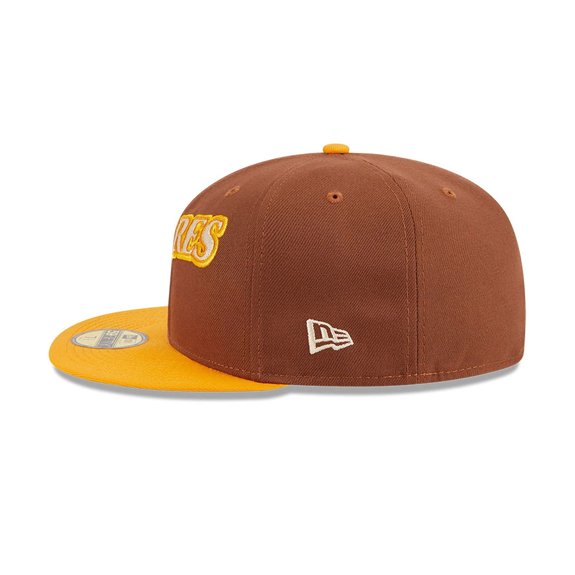 This is a San Diego Padres Tiramisu Brown 59FIFTY Fitted Cap 5