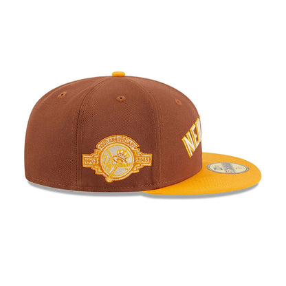 This is a New York Yankees Tiramisu Brown 59FIFTY Fitted Cap 7