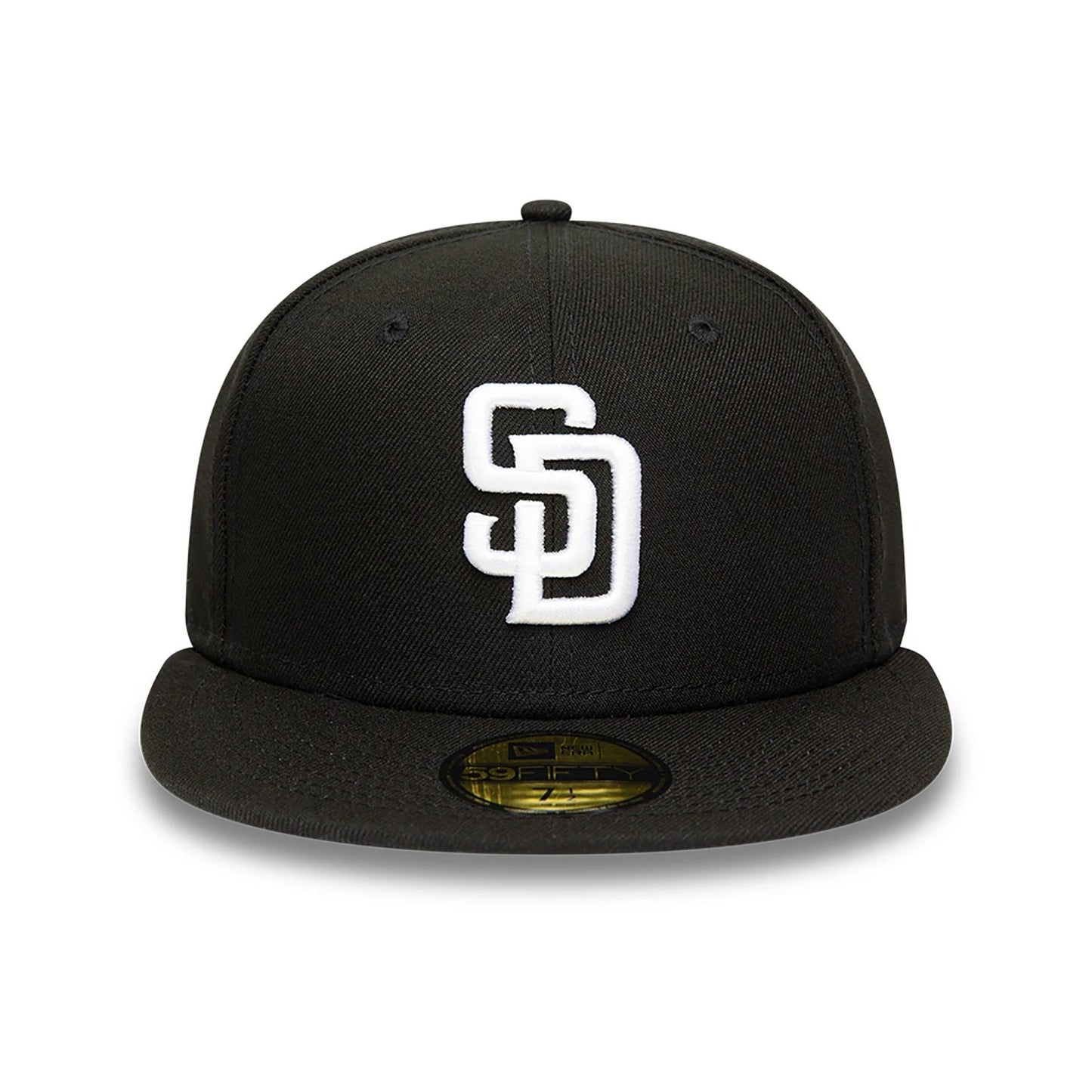 This is a San Diego Padres MLB Black and White 59FIFTY Fitted Cap 6