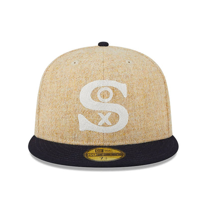 This is a Chicago White Sox Harris Tweed Beige 59FIFTY Fitted Cap 3