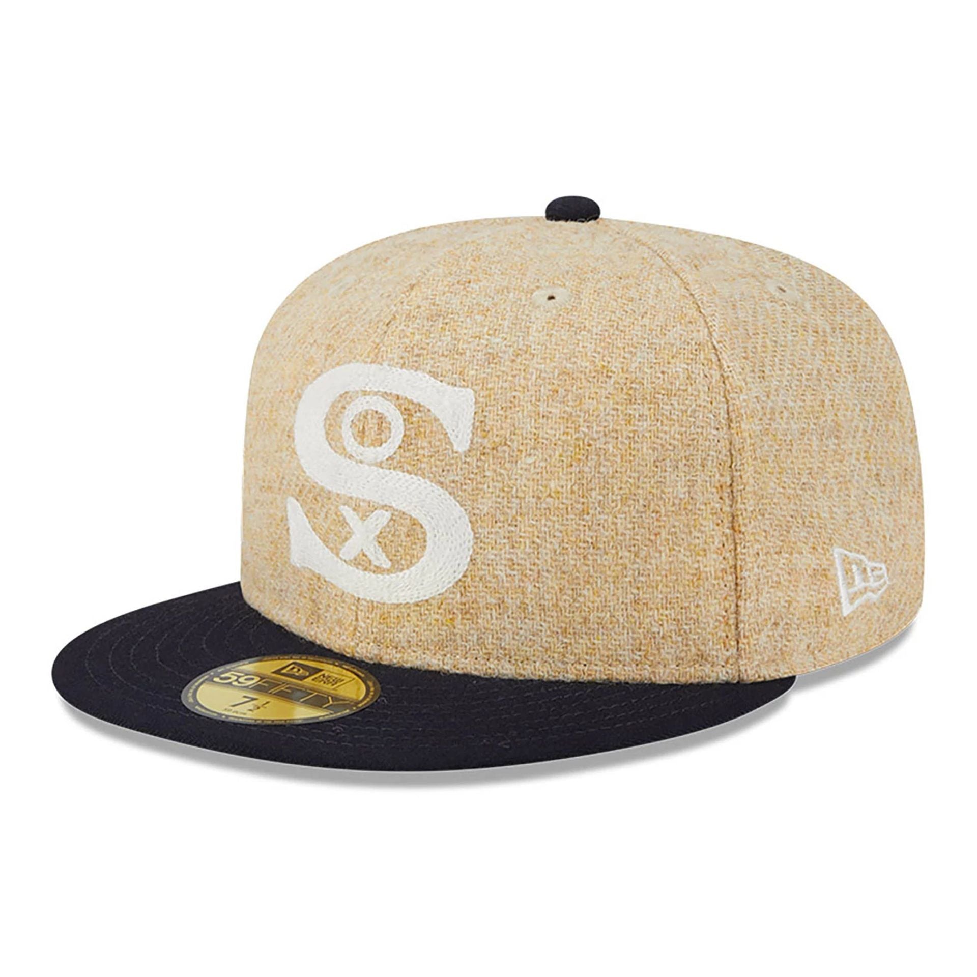 This is a Chicago White Sox Harris Tweed Beige 59FIFTY Fitted Cap 4