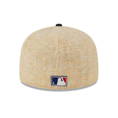 This is a Chicago White Sox Harris Tweed Beige 59FIFTY Fitted Cap 6