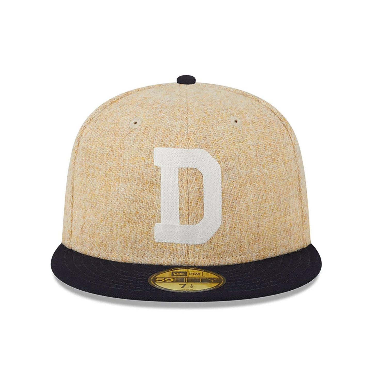 This is a Detroit Tigers Harris Tweed Beige 59FIFTY Fitted Cap 3