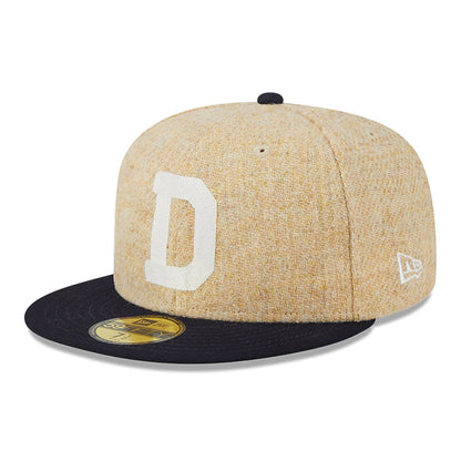 This is a Detroit Tigers Harris Tweed Beige 59FIFTY Fitted Cap 4