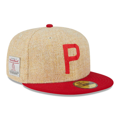 This is a Philadelphia Phillies Harris Tweed Beige 59FIFTY Fitted Cap 1