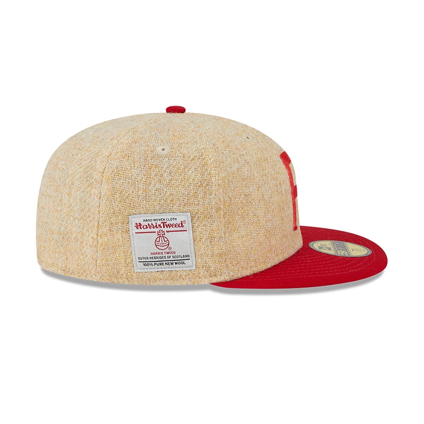 This is a Philadelphia Phillies Harris Tweed Beige 59FIFTY Fitted Cap 7