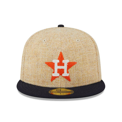 This is a Houston Astros Harris Tweed Beige 59FIFTY Fitted Cap 3