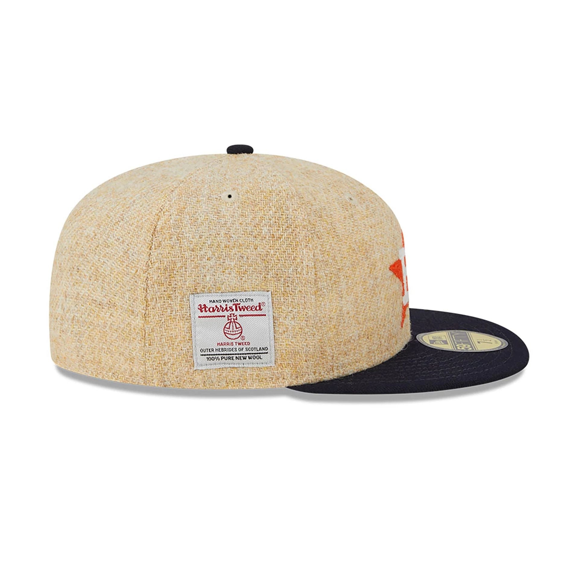 This is a Houston Astros Harris Tweed Beige 59FIFTY Fitted Cap 7