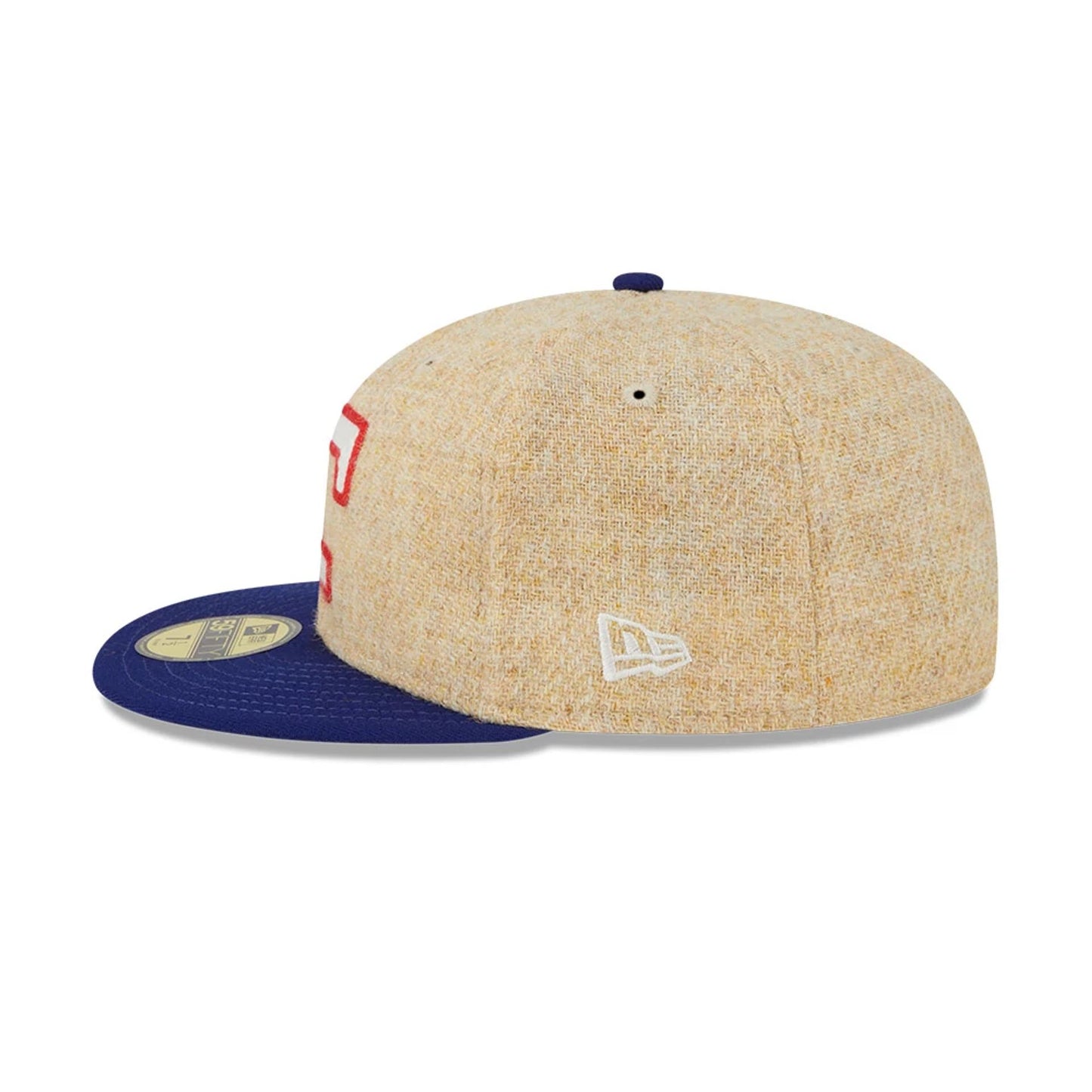 This is a Texas Rangers Harris Tweed Beige 59FIFTY Fitted Cap 3