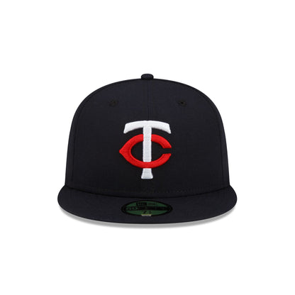 This is a Minnesota Twins MLB Authentic On Field Navy 59FIFTY Fitted Cap 6