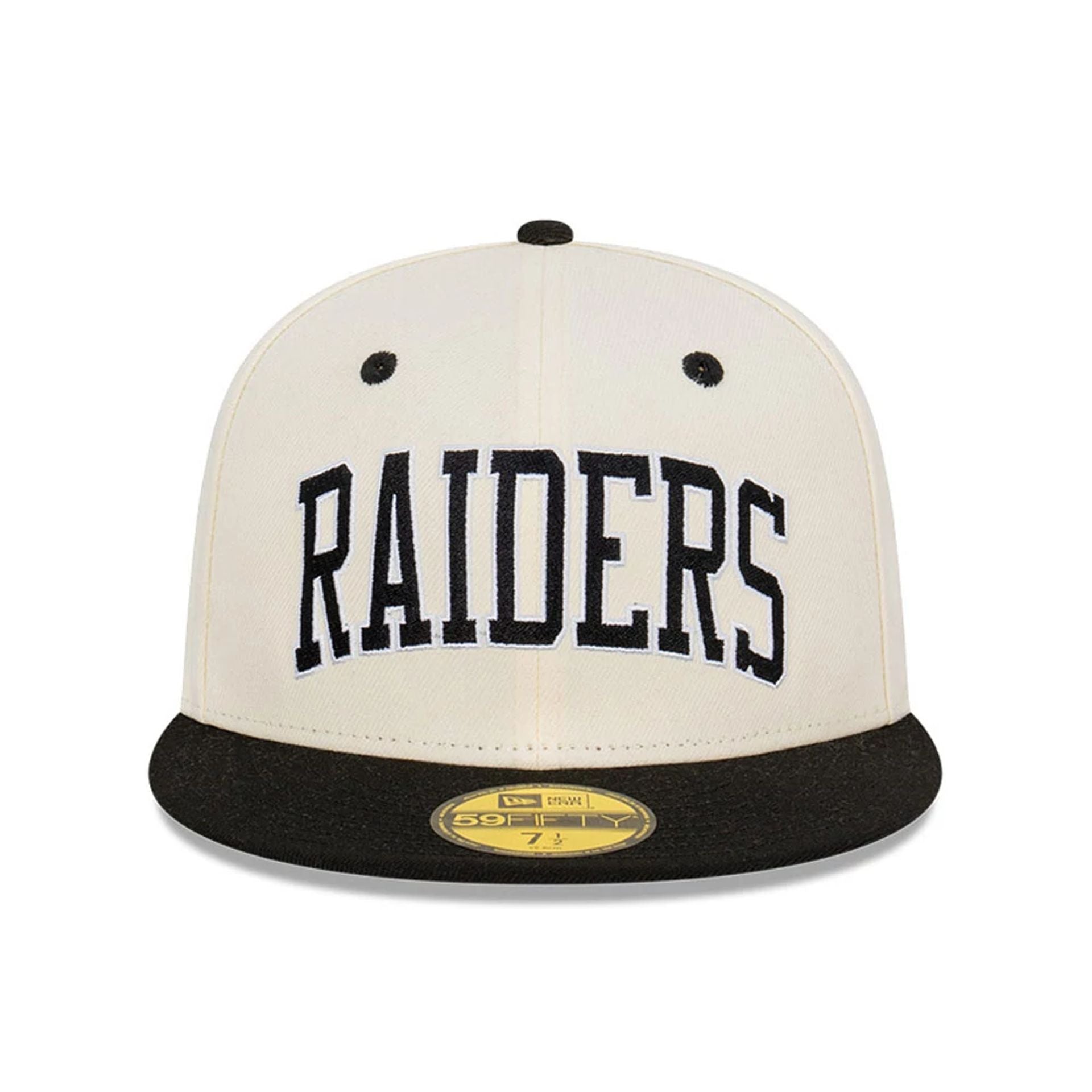 This is a Las Vegas Raiders Pack Chrome White 59FIFTY Fitted Cap 7