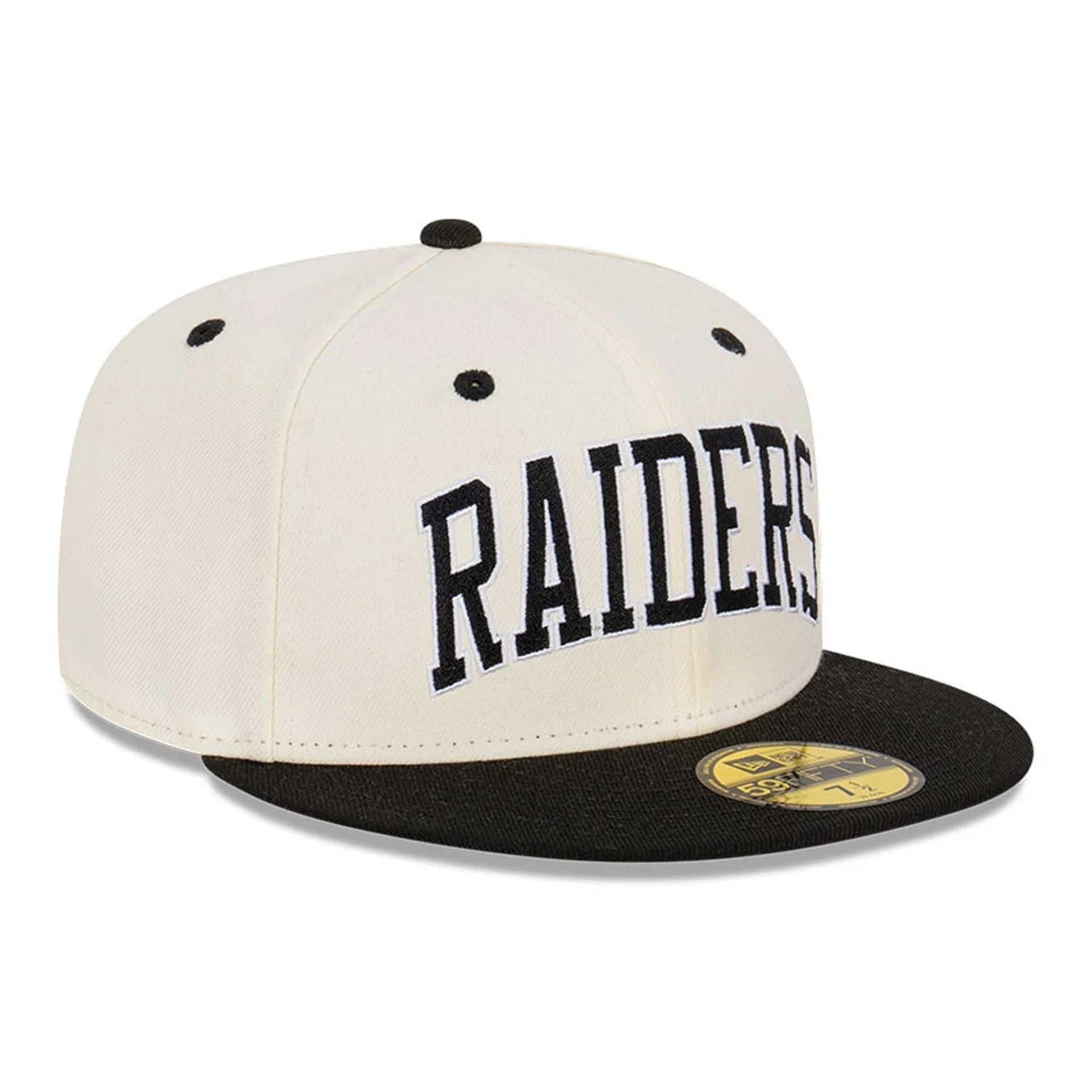 This is a Las Vegas Raiders Pack Chrome White 59FIFTY Fitted Cap 3