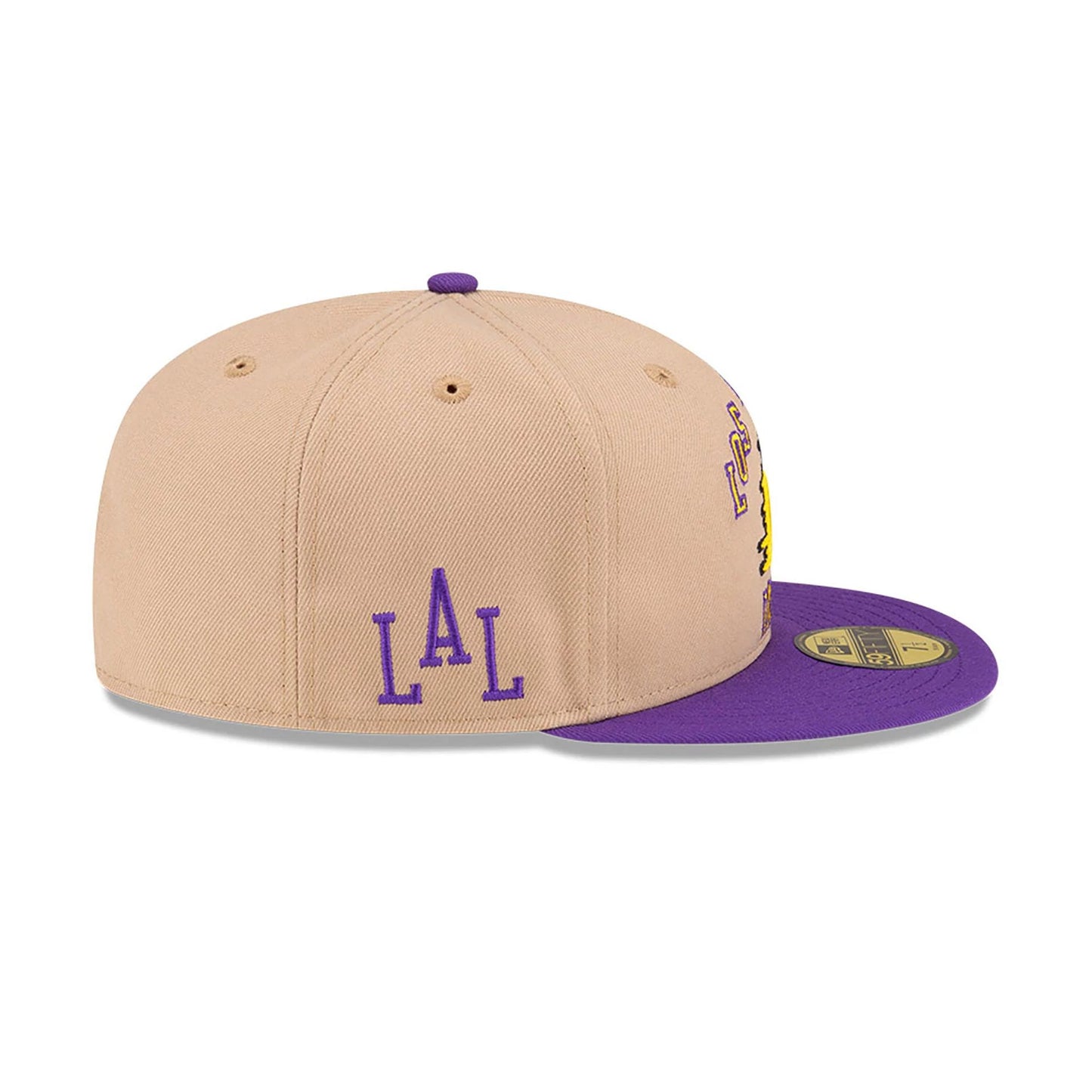 This is a LA Lakers NBA City Edition Brown 59FIFTY Fitted Cap 6