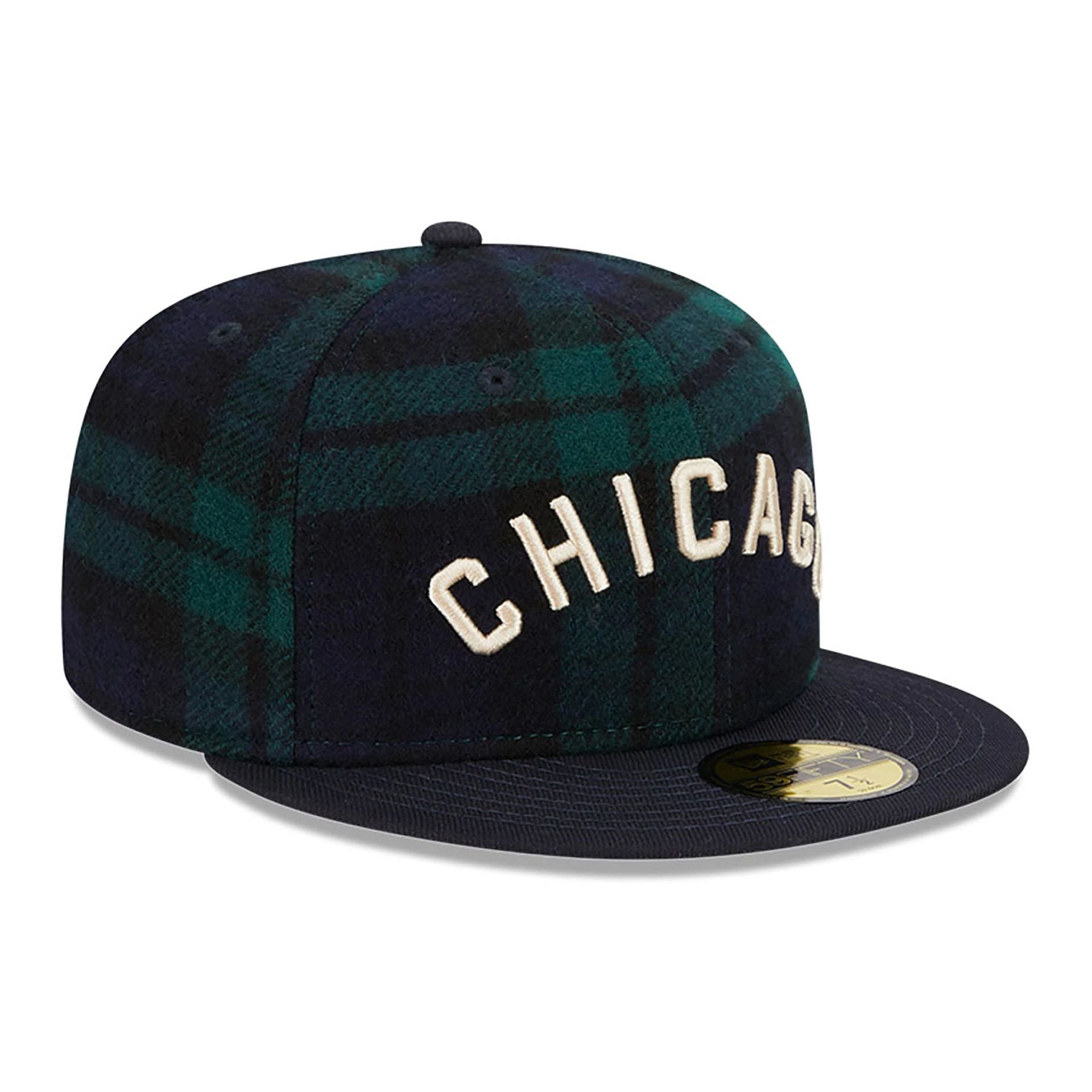 This is a Chicago White Sox Black Watch Tartan Navy 59FIFTY Fitted Cap 3