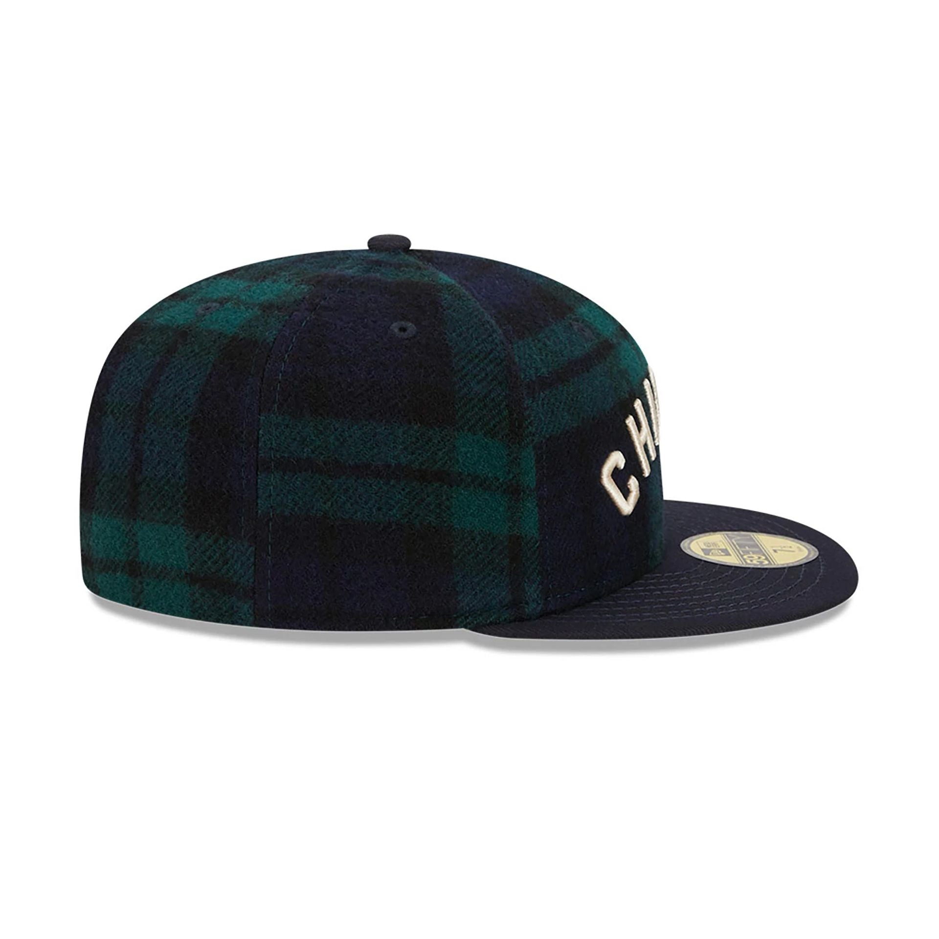 This is a Chicago White Sox Black Watch Tartan Navy 59FIFTY Fitted Cap 7