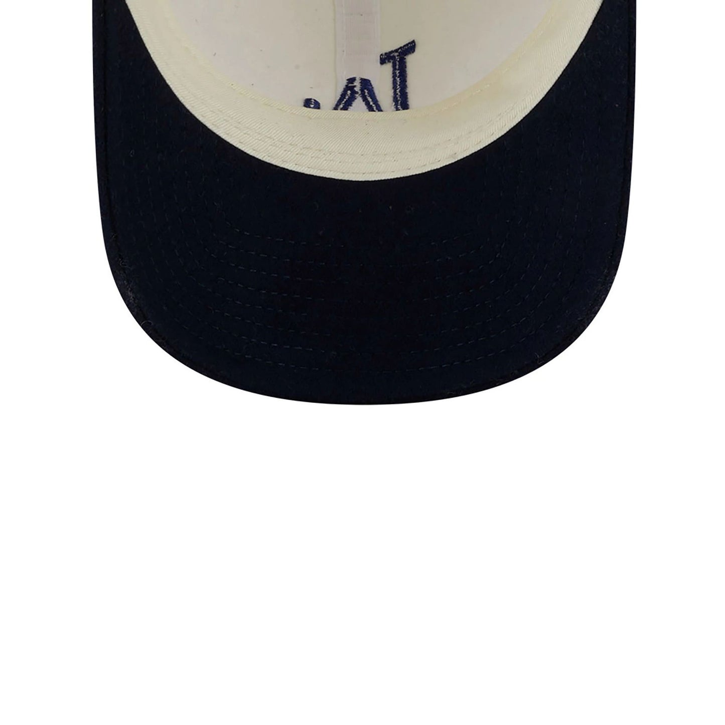 This is a LA Dodgers Leather Strap Chrome White 9TWENTY Adjustable Cap 2