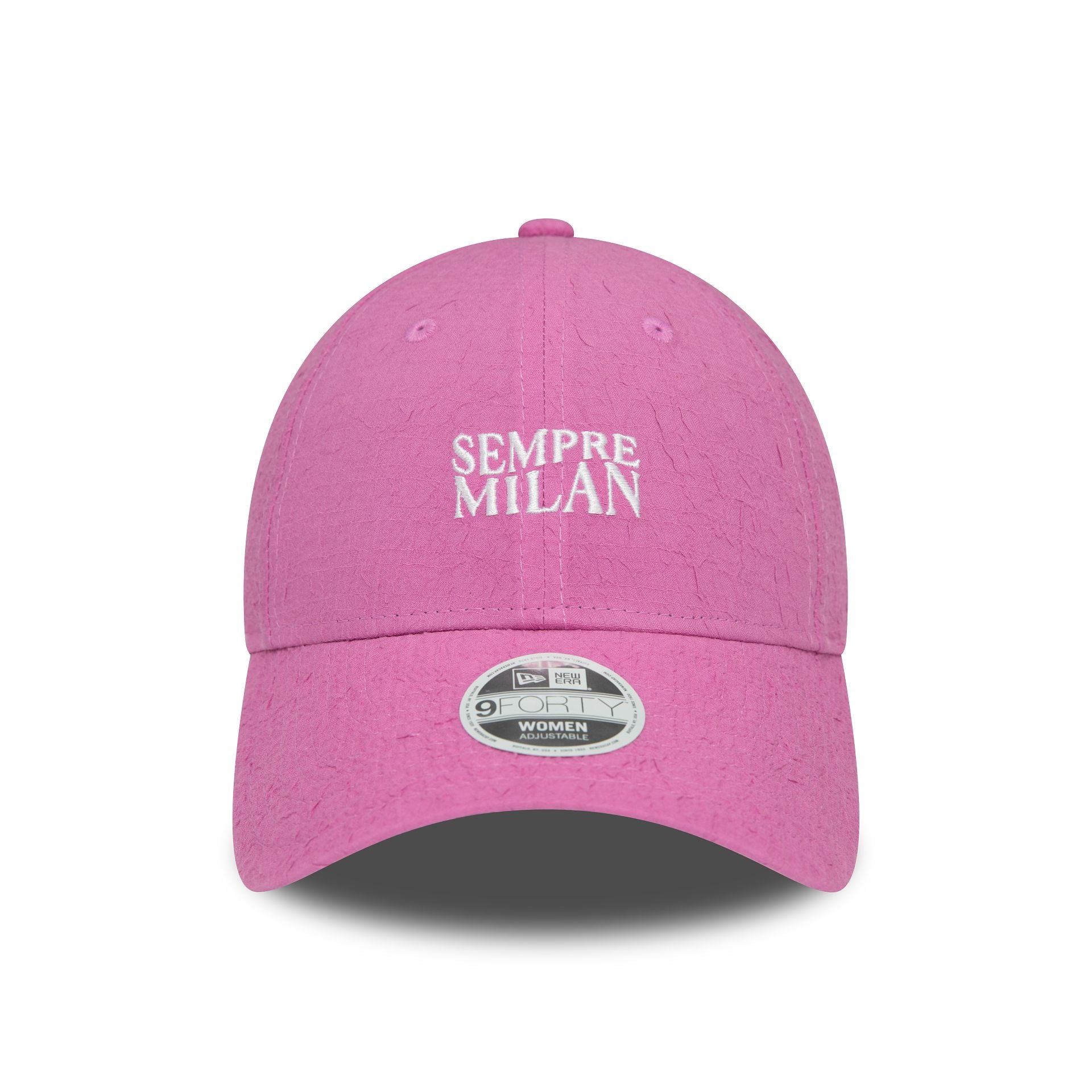 This is a AC Milan Womens Crinkle Pink 9FORTY Adjustable Cap 2