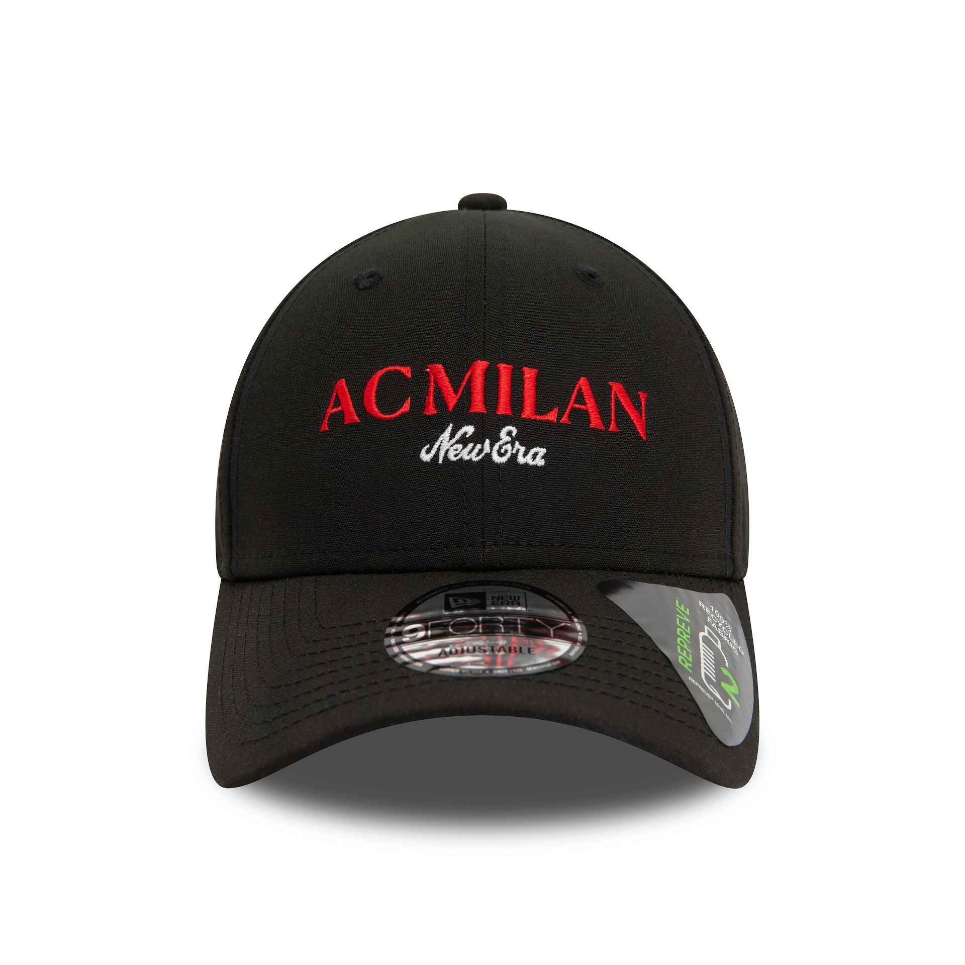 This is a AC Milan Wordmark Black Repreve 9FORTY Adjustable Cap 2