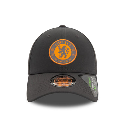 This is a Chelsea FC Lion Crest Seasonal Pop Repreve Grey 9FORTY Adjustable Cap 2