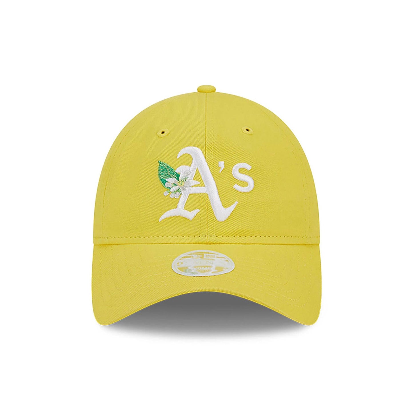 This is a Oakland Athletics Womens Blossom Yellow 9TWENTY Adjustable Cap 2