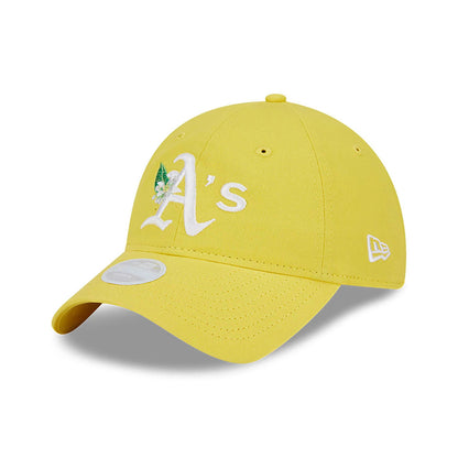 This is a Oakland Athletics Womens Blossom Yellow 9TWENTY Adjustable Cap 3