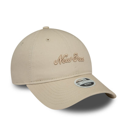 This is a New Era Heritage Womens Light Beige 9TWENTY Adjustable Cap 3