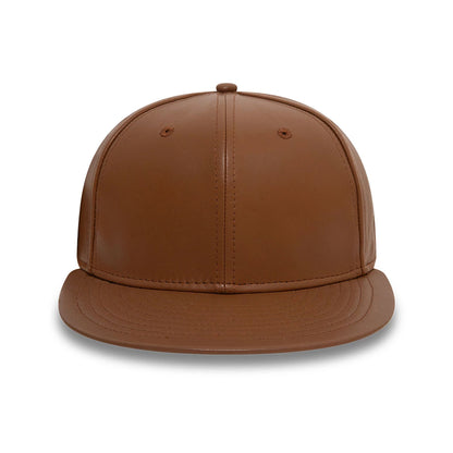 This is a New Era Leather Tan 59FIFTY Fitted Cap 2