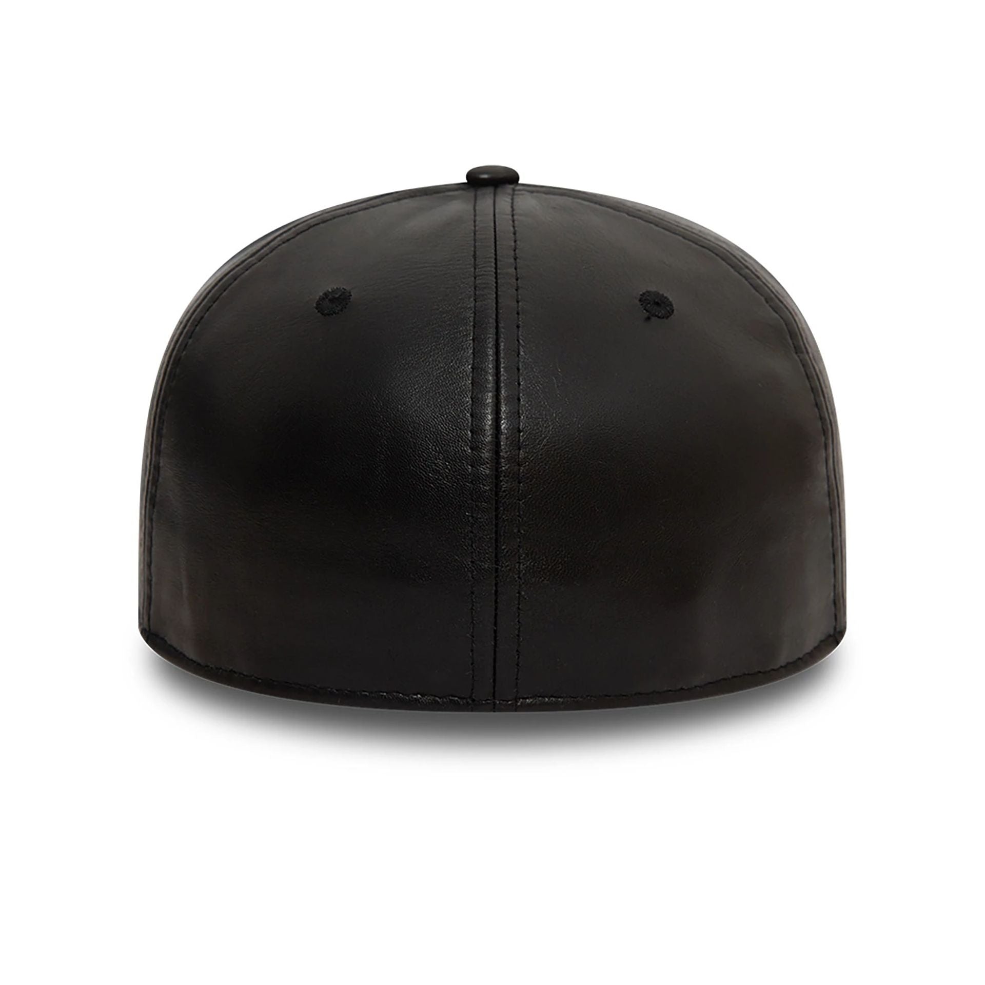 This is a New Era Leather Black 59FIFTY Fitted Cap 4