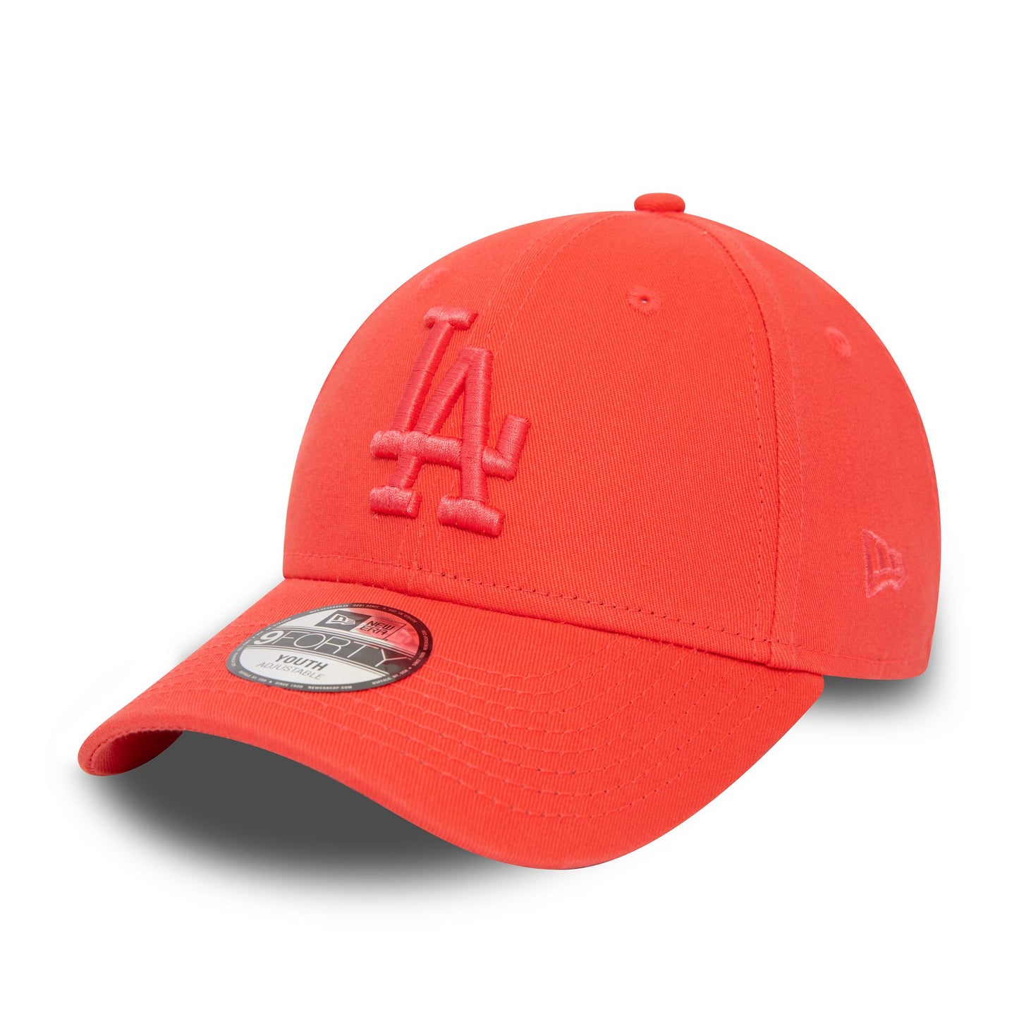 This is a LA Dodgers Youth League Essential Red 9FORTY Adjustable Cap 1