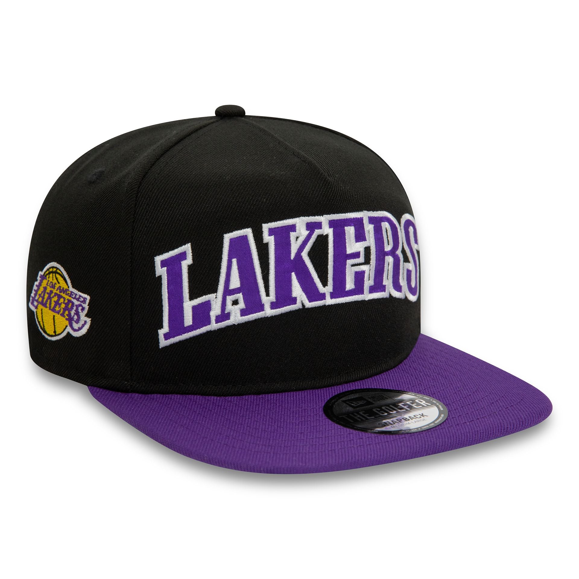 This is a LA Lakers NBA Black Golfer Cap 3